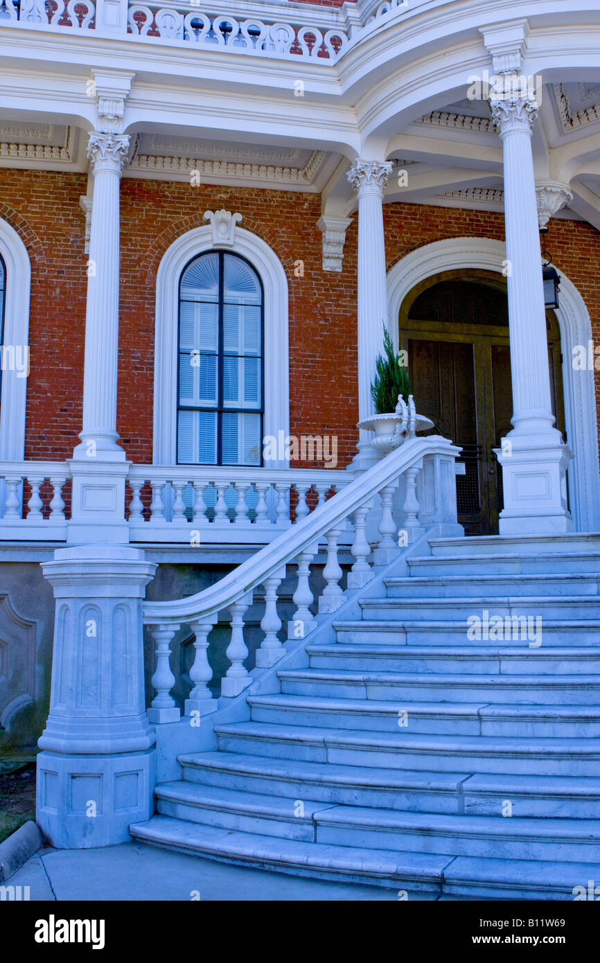 Storica residenza del XIX secolo in macon Georgia Foto Stock