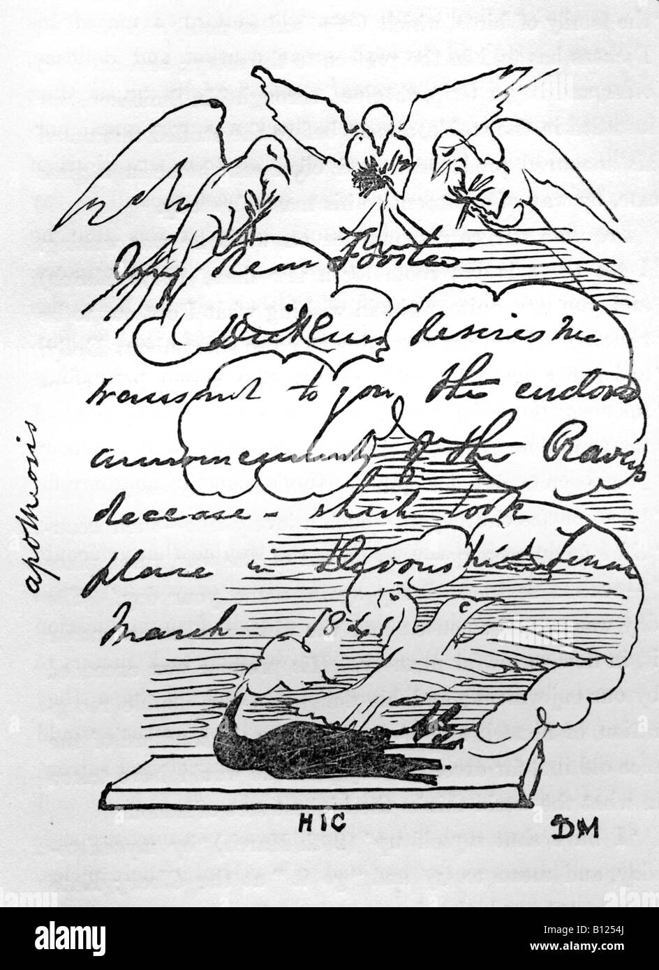 Apoteosi di Raven in 1841 Foto Stock