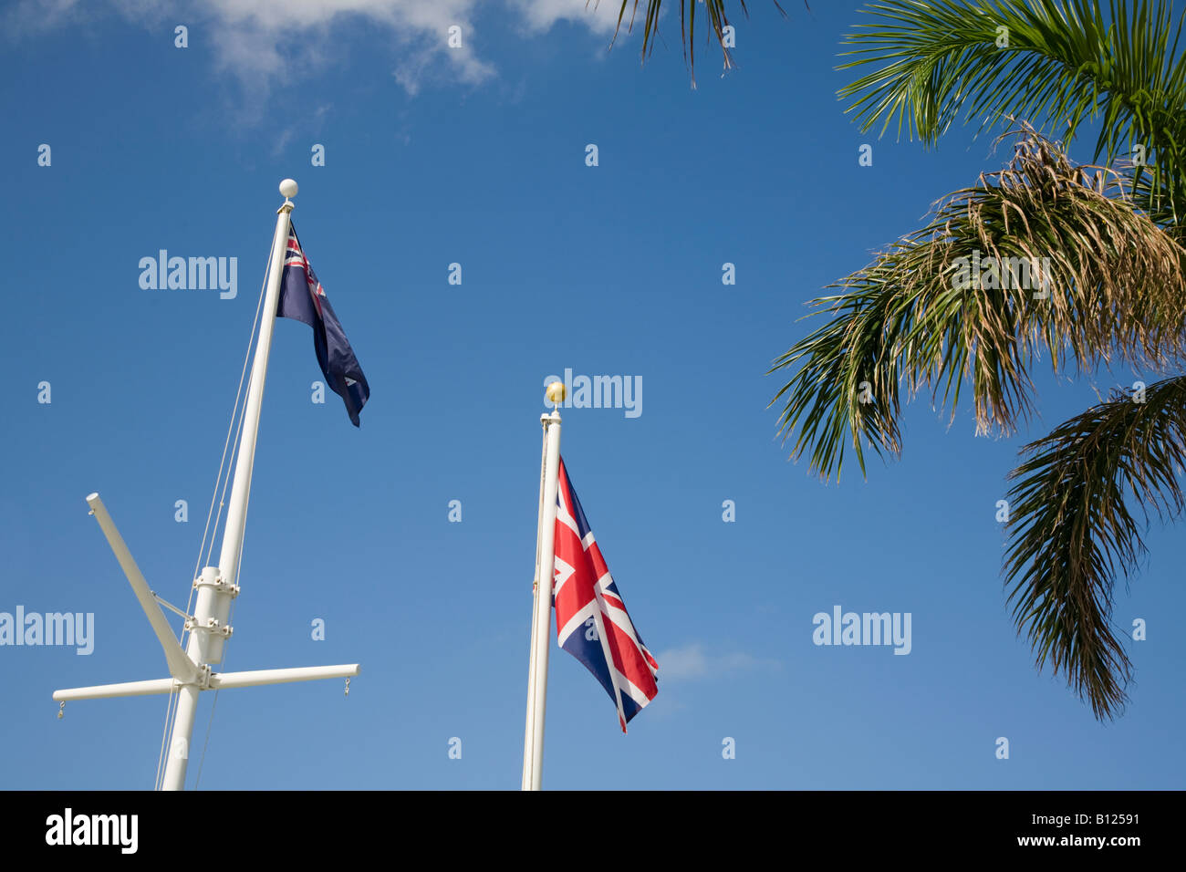 Isola Cayman e britannici su Grand Cayman nelle isole Cayman nei Caraibi Foto Stock
