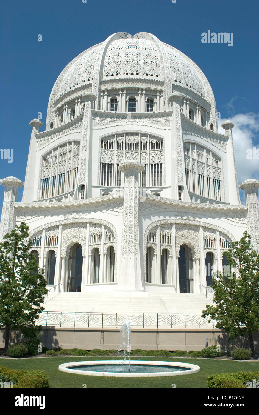 Bahai casa di culto in Wilmette, Illinois. Foto Stock