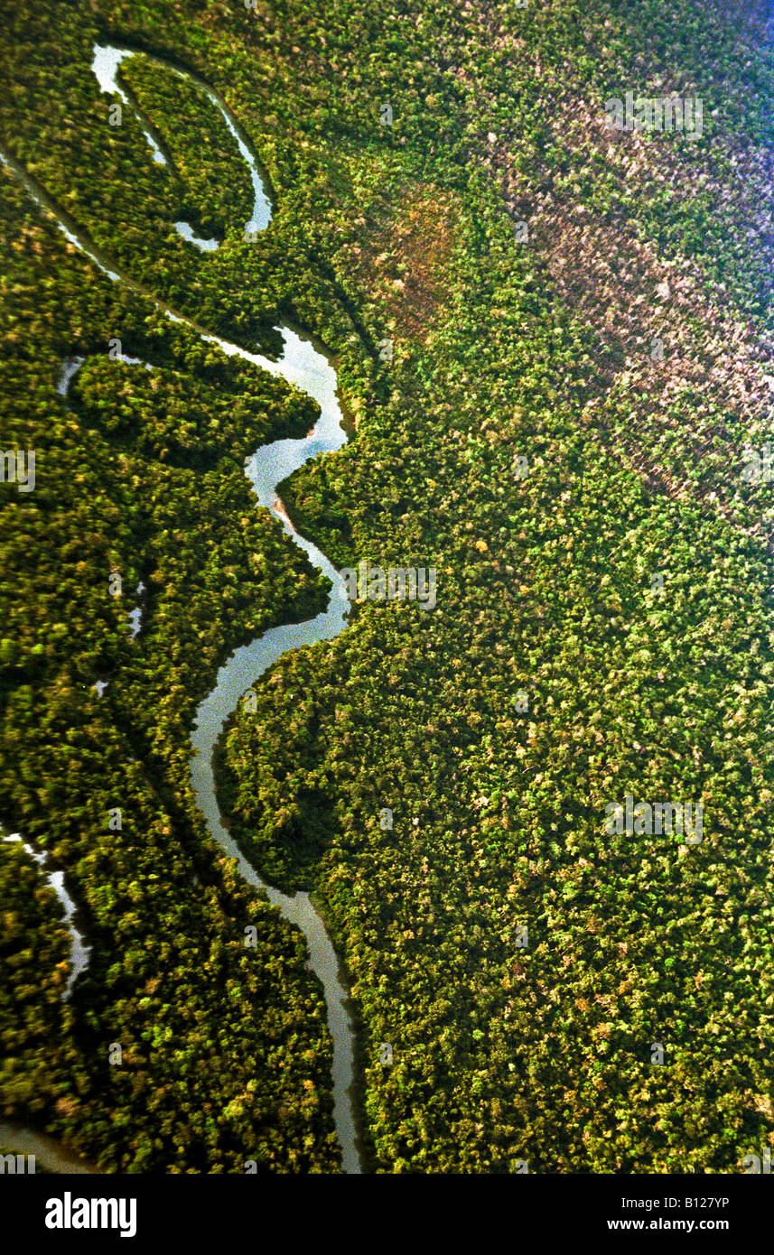 Sullo Xingu foresta amazzonica del Brasile 07 22 00 Foto Stock