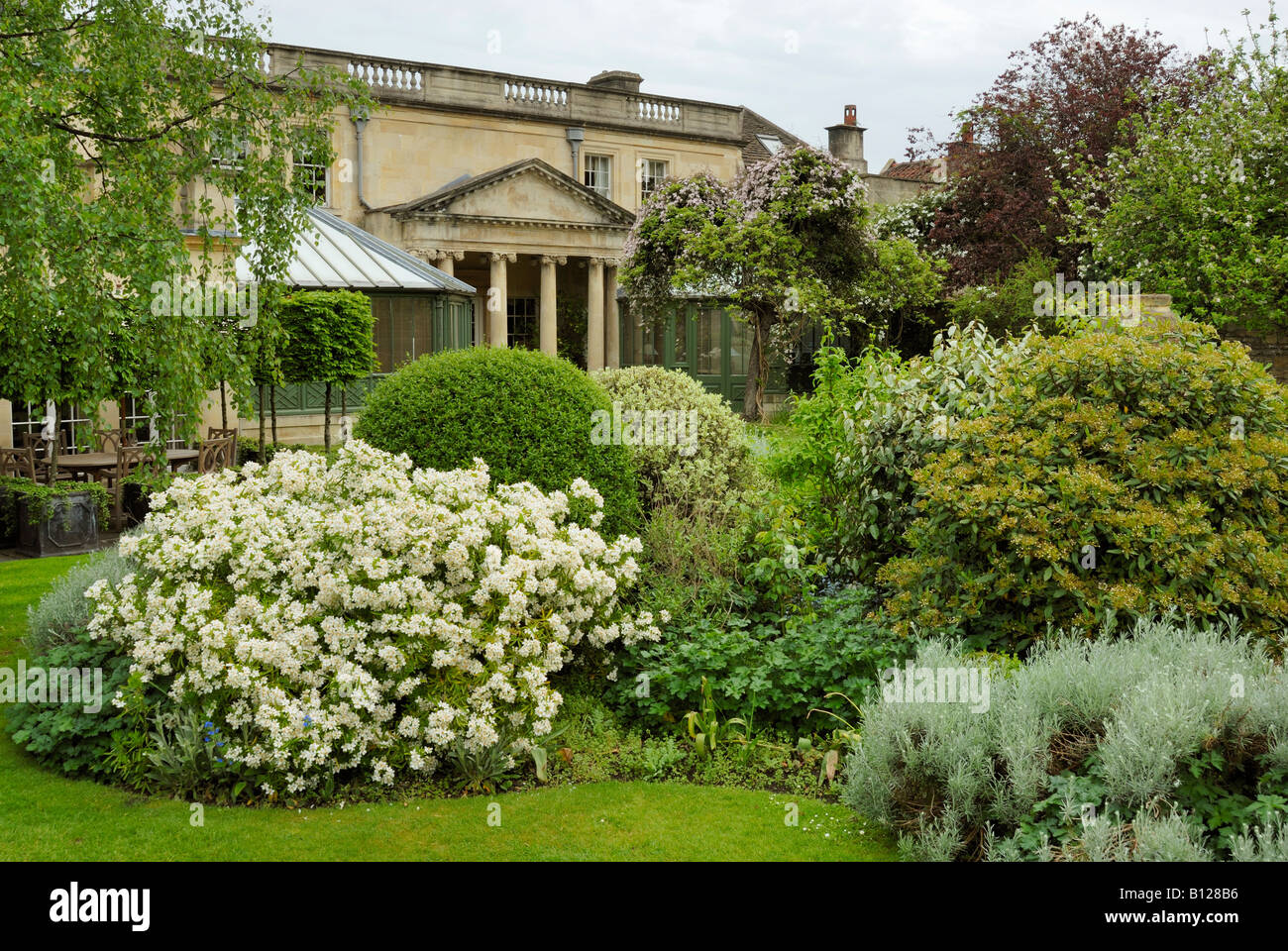 Royal Crescent Hotel Giardini, vasca da bagno Foto Stock