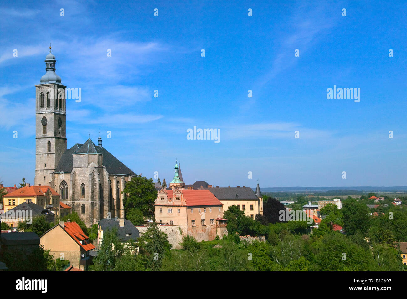 La Cattedrale gotica di Santa Barbara Kutna Hora Repubblica Ceca Foto Stock
