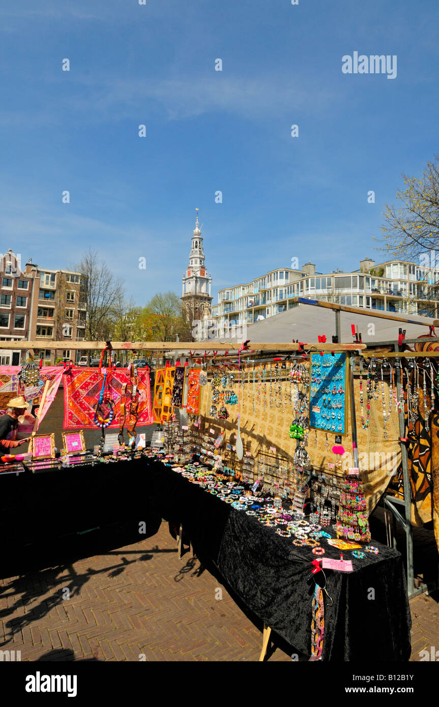 Mercato delle pulci di Amsterdam Olanda Paesi Bassi Europa Foto Stock