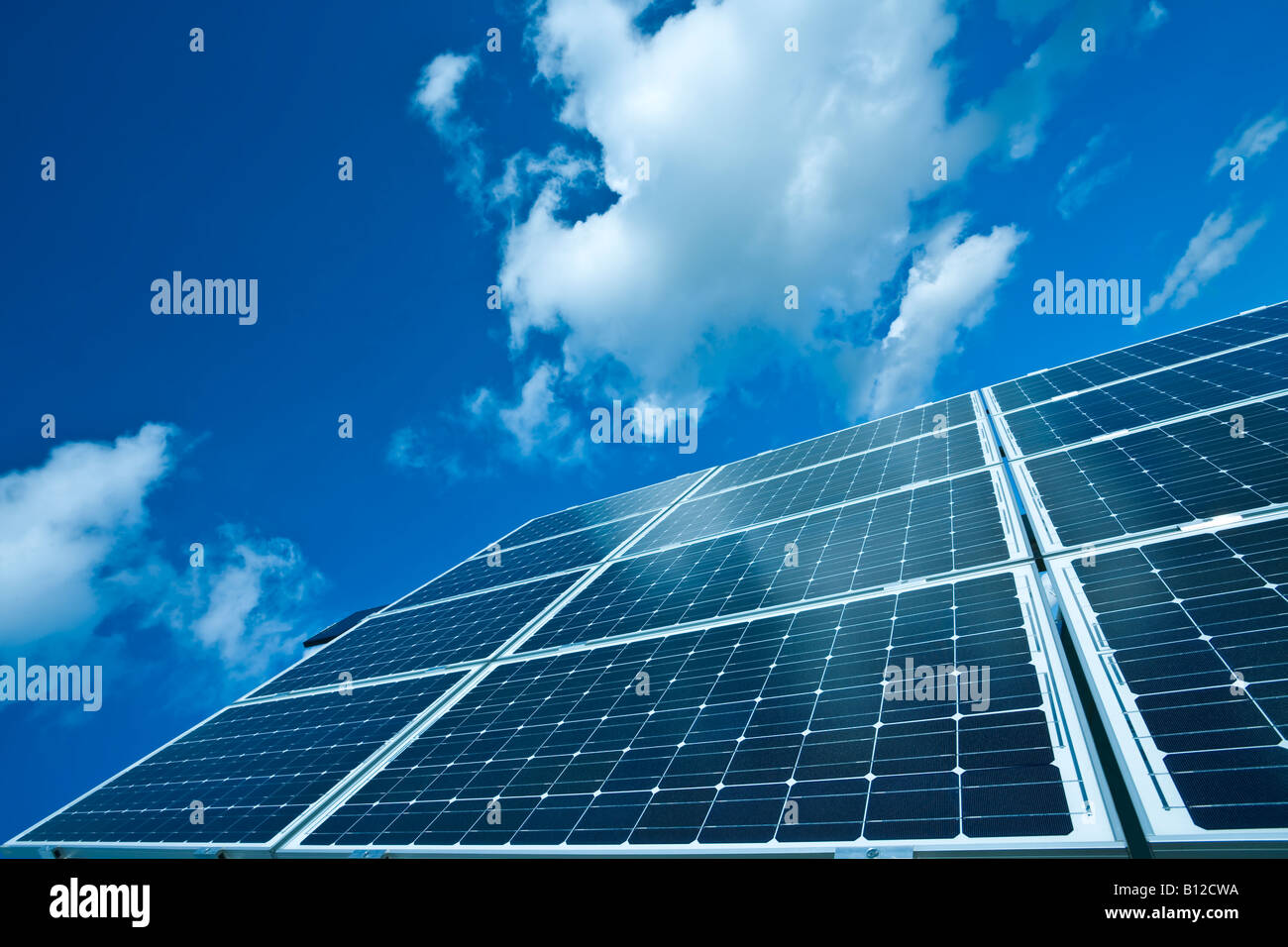 Energia solare Foto Stock