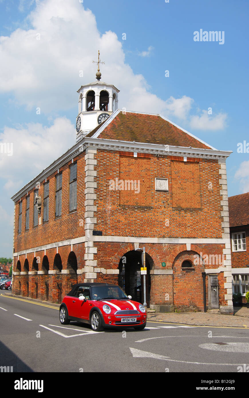 Xvii secolo sala mercato, High Street, Old Amersham, Buckinghamshire, Inghilterra, Regno Unito Foto Stock