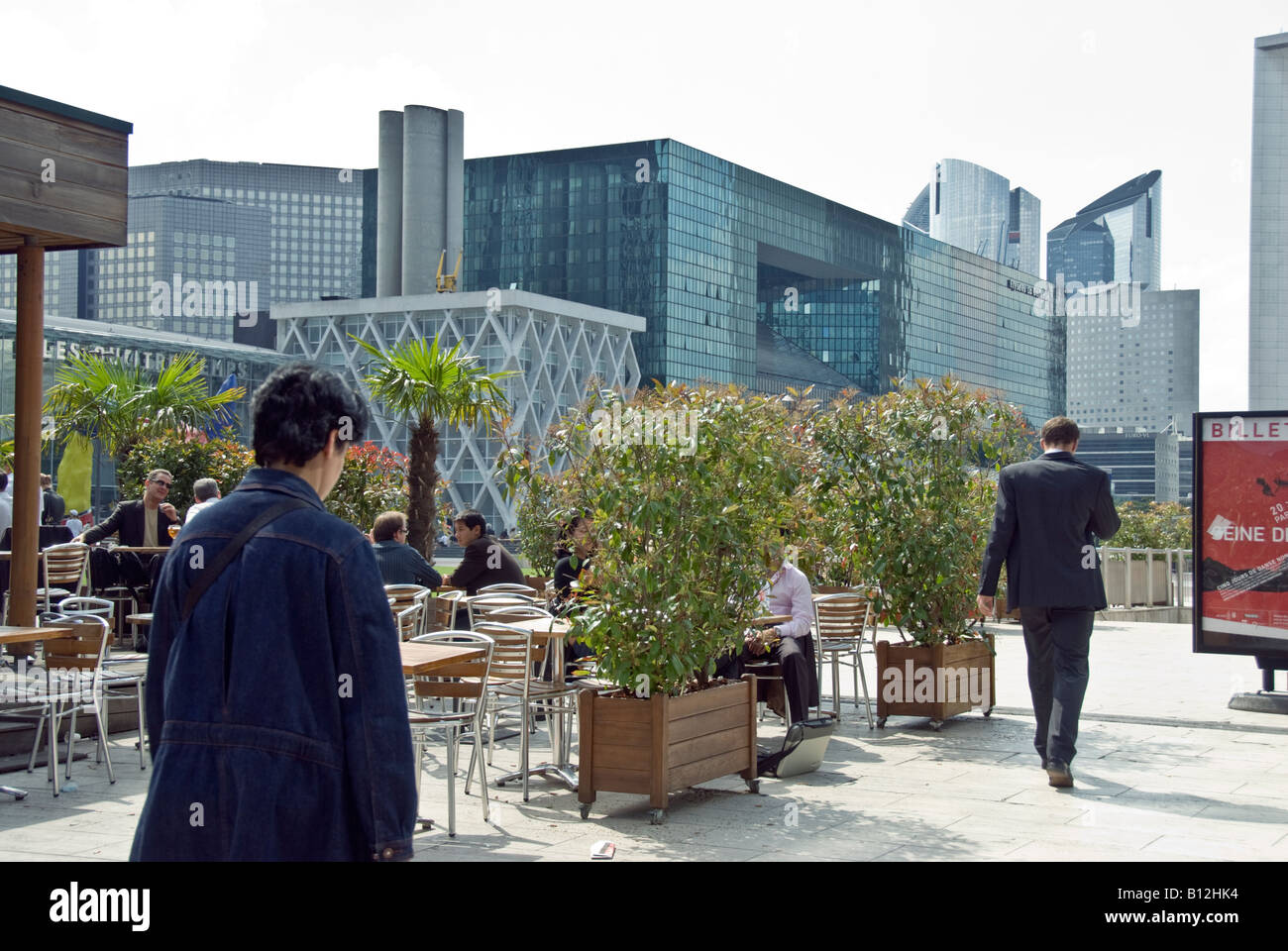 Parigi Francia, "Architettura Commerciale' 'moderni edifici per uffici" in "La Defense" "Business Center' Vista generale Foto Stock