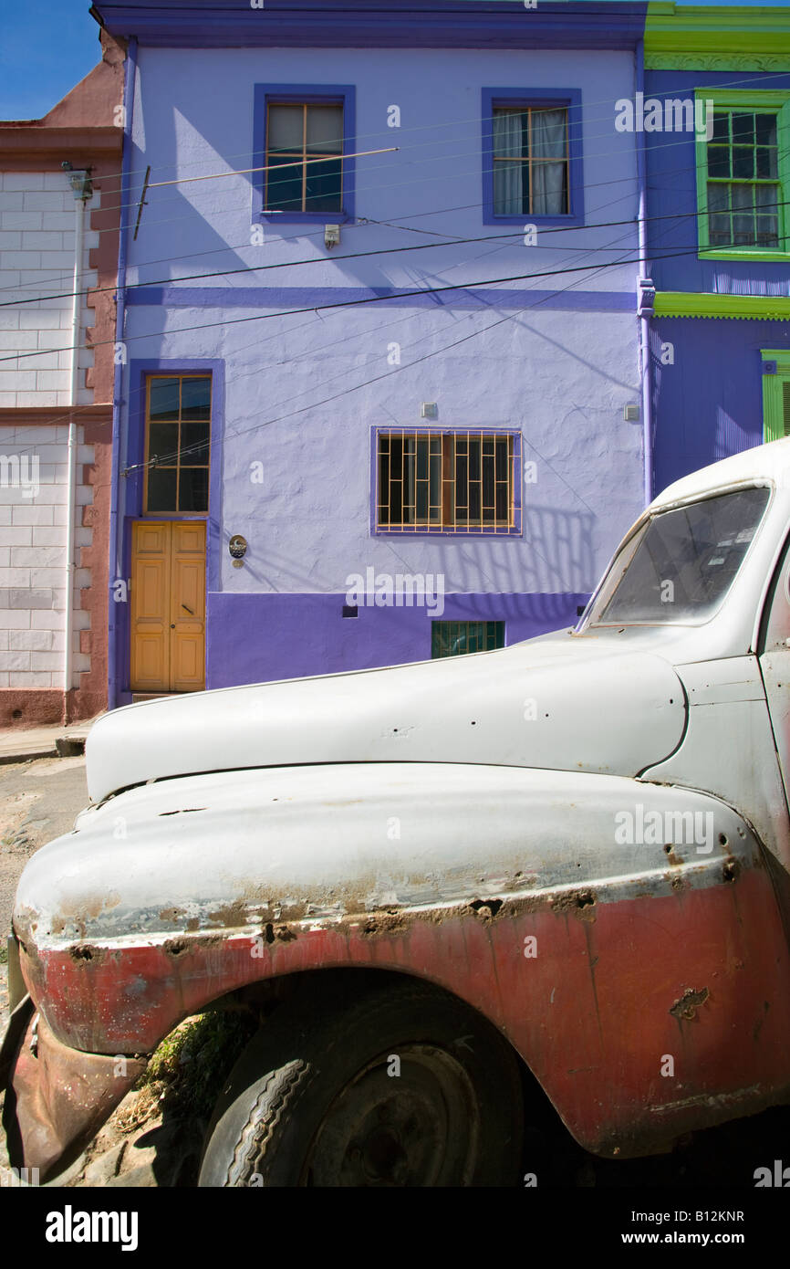 1947 mercurio otto COUPE AUTOMOBILE (©FORD MOTOR COMPANY 1947) CALLE TEMPLETON CERRO ALEGRE VALPARAISO CILE Foto Stock