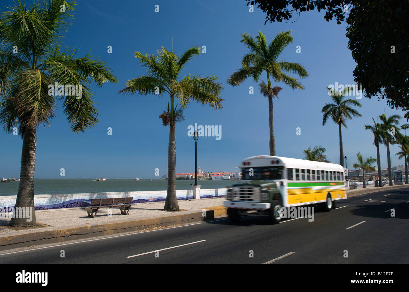 AVENIDA BALBOA a Casco Antiguo SAN FILIPE CITTÀ DI PANAMA, REPUBBLICA DI PANAMA Foto Stock