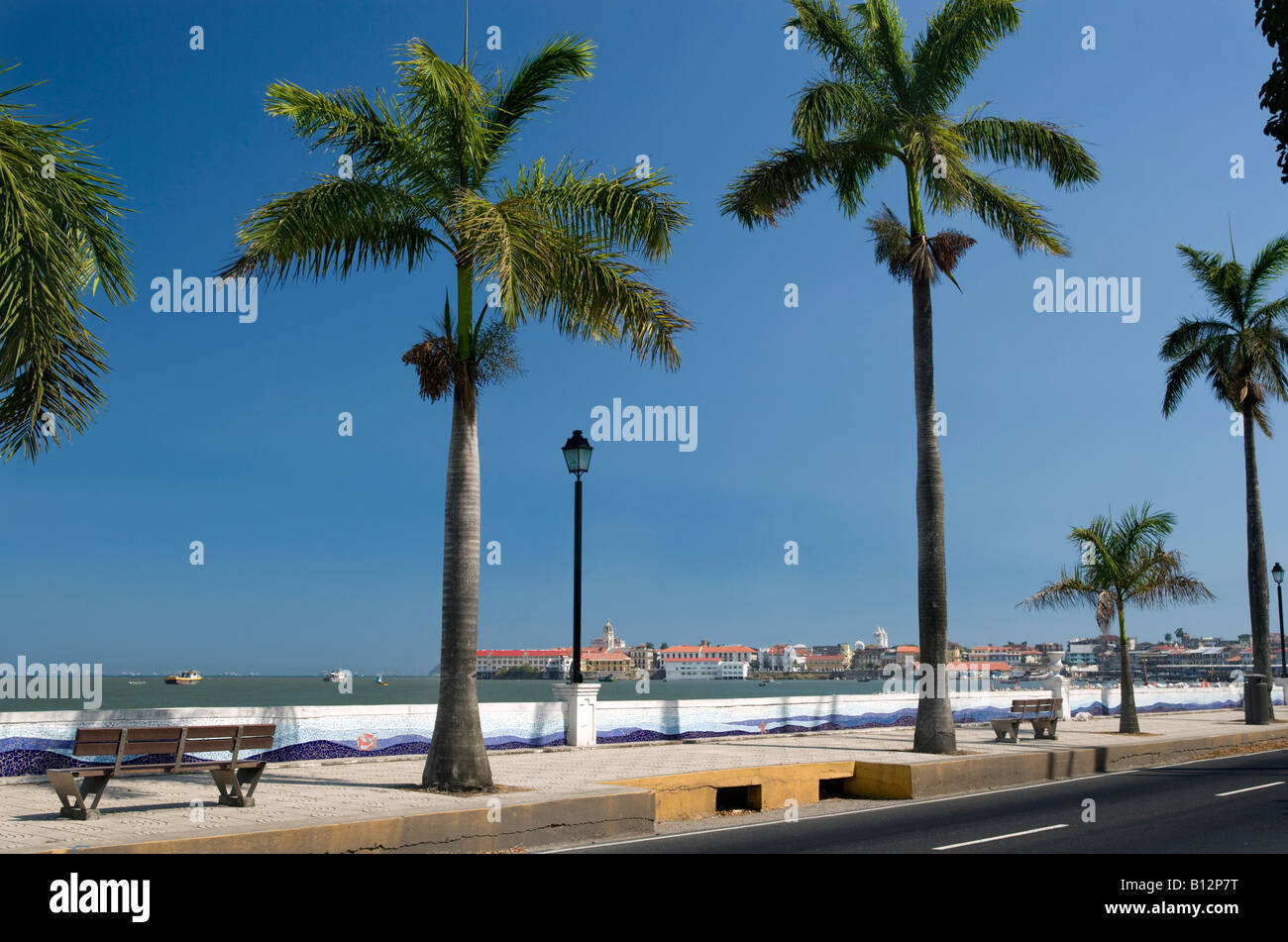 AVENIDA BALBOA a Casco Antiguo SAN FILIPE CITTÀ DI PANAMA, REPUBBLICA DI PANAMA Foto Stock