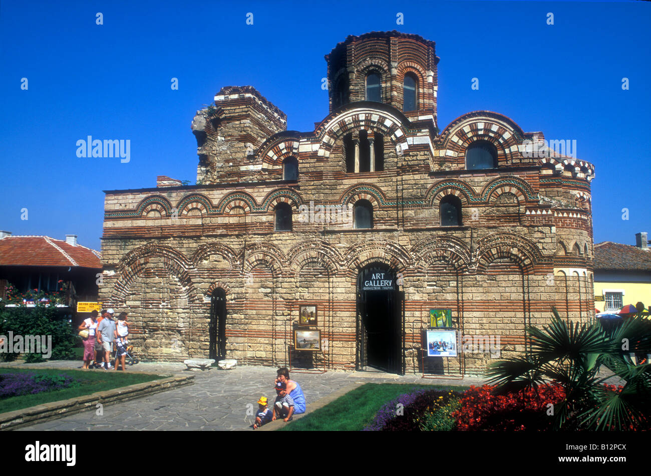 Pantokrator Chiesa, Nessebar, Bulgaria, Mar Nero Foto Stock