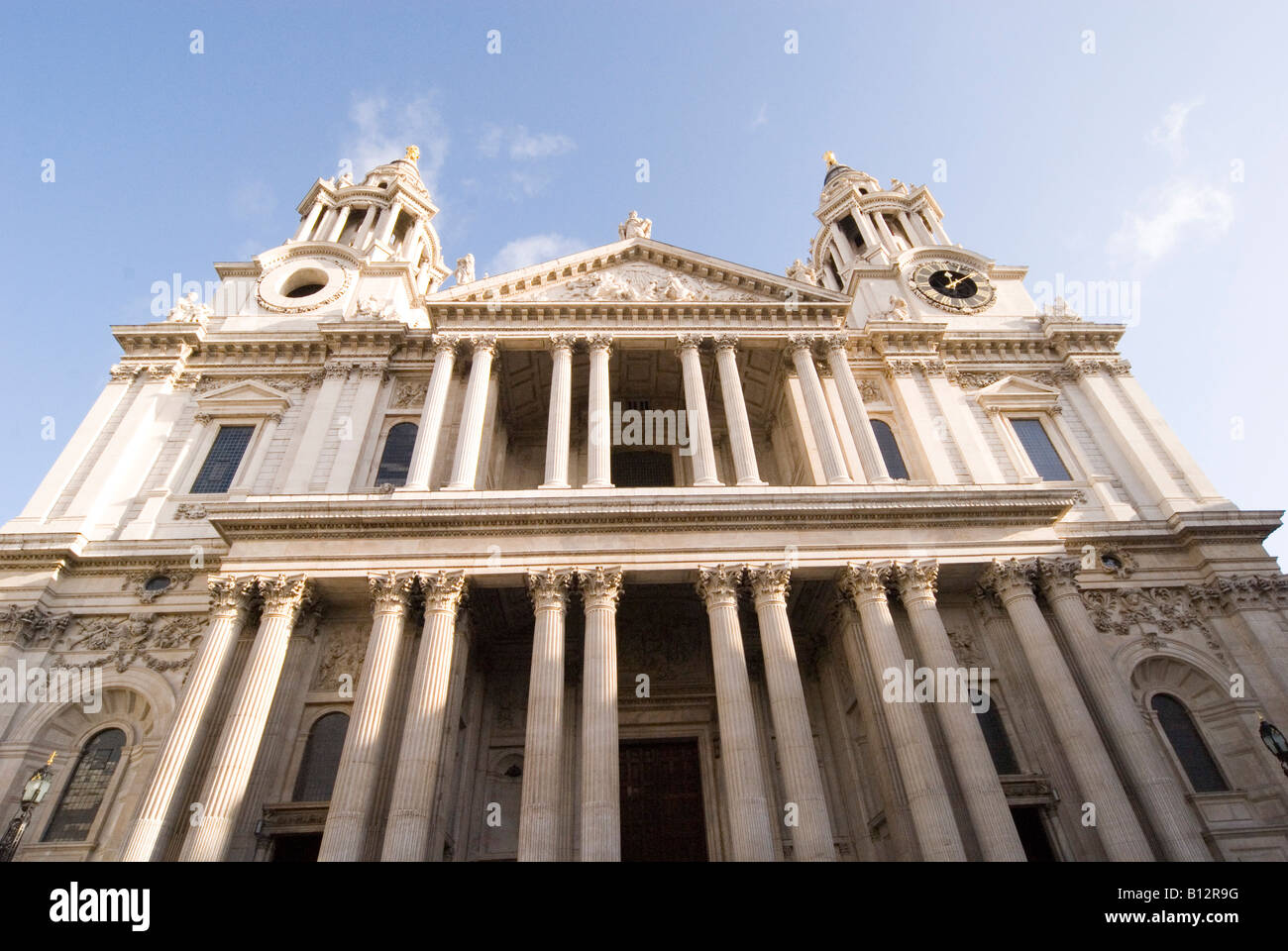 Cattedrale di San Paolo Facciata anteriore, London, Regno Unito Foto Stock