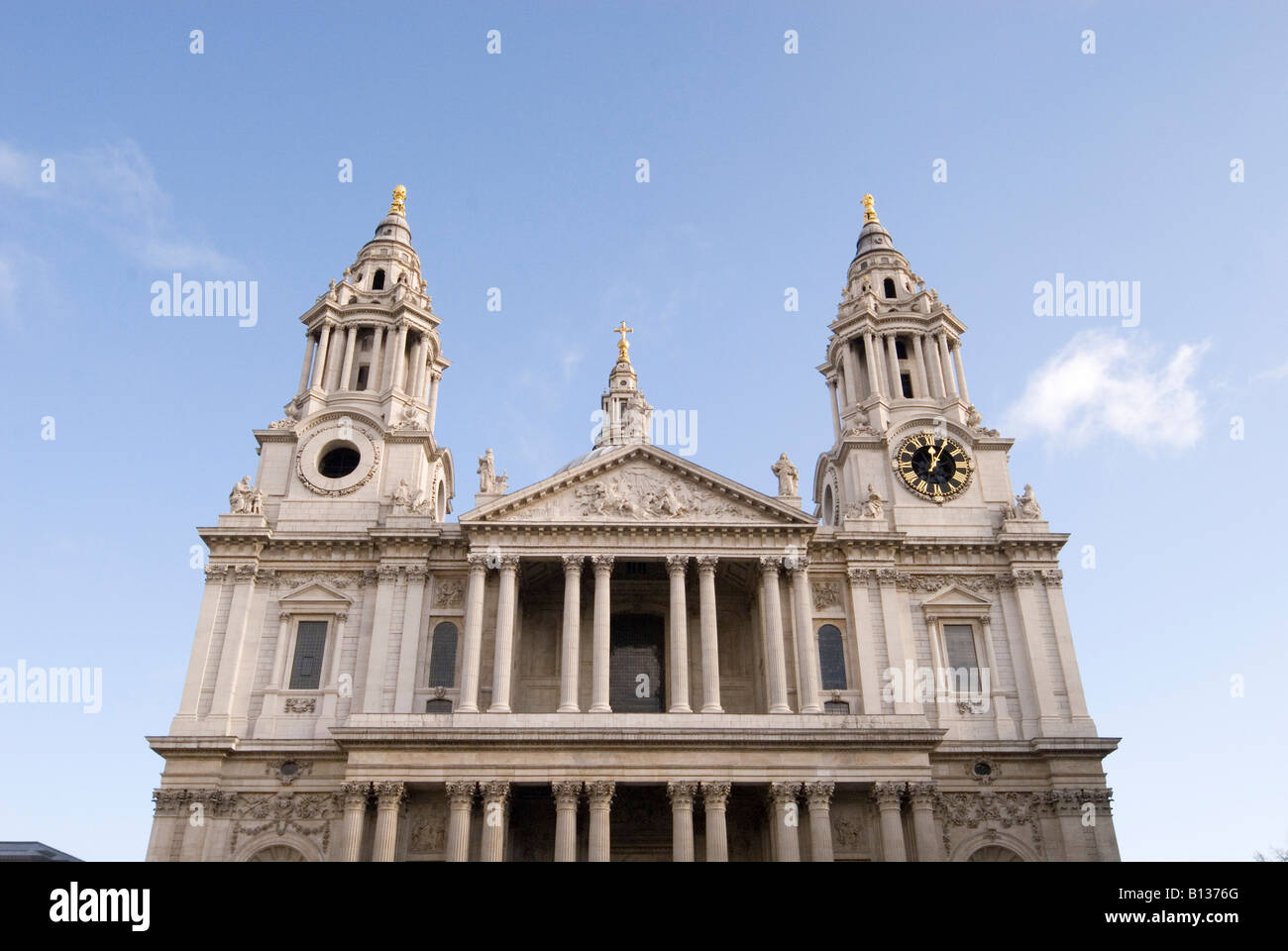 Cattedrale di San Paolo Facciata anteriore, London, Regno Unito Foto Stock