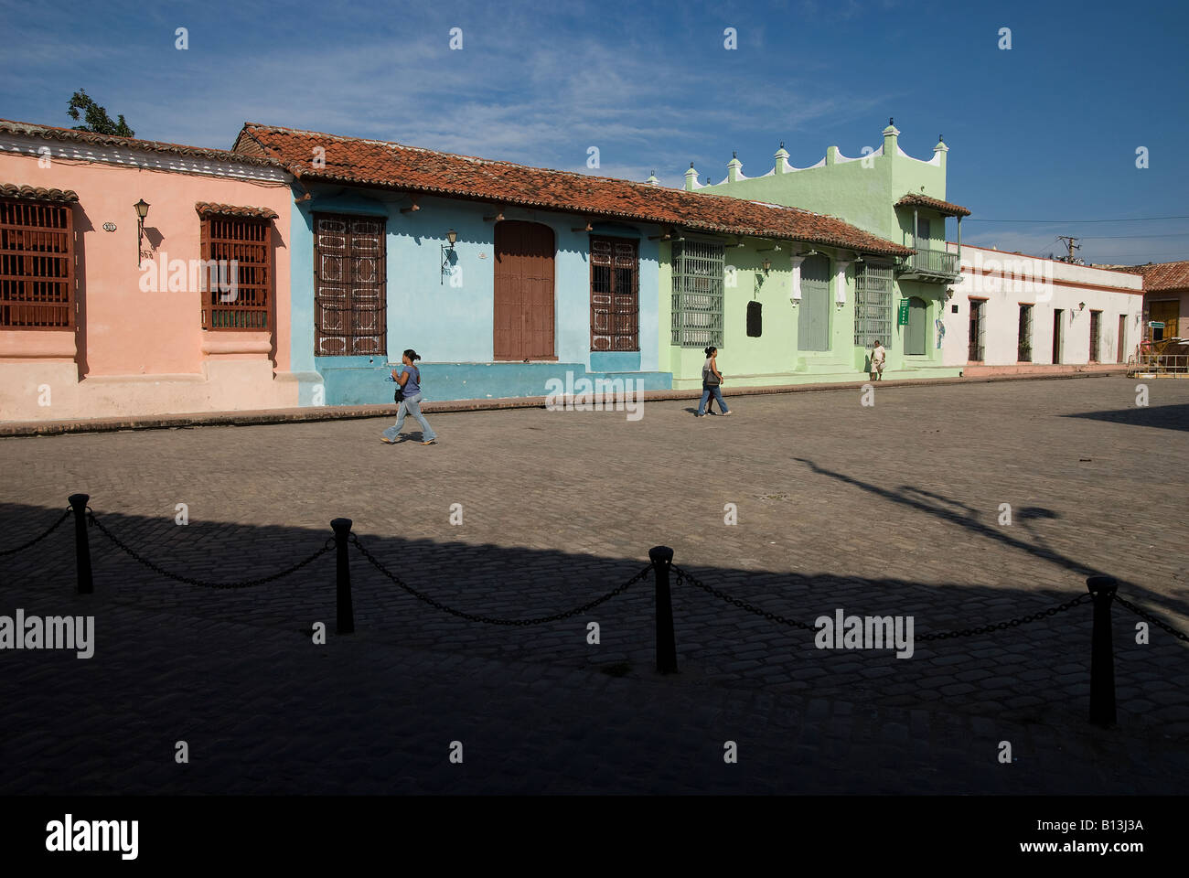 Camagüey, Plaza San Juan de Dios Foto Stock