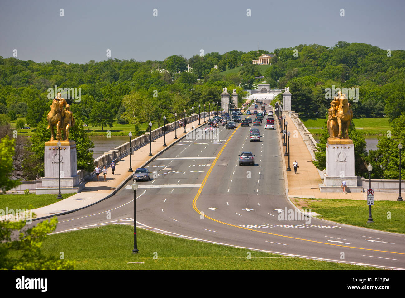 WASHINGTON DC USA il Memorial Bridge attraversa il fiume Potomac Foto Stock