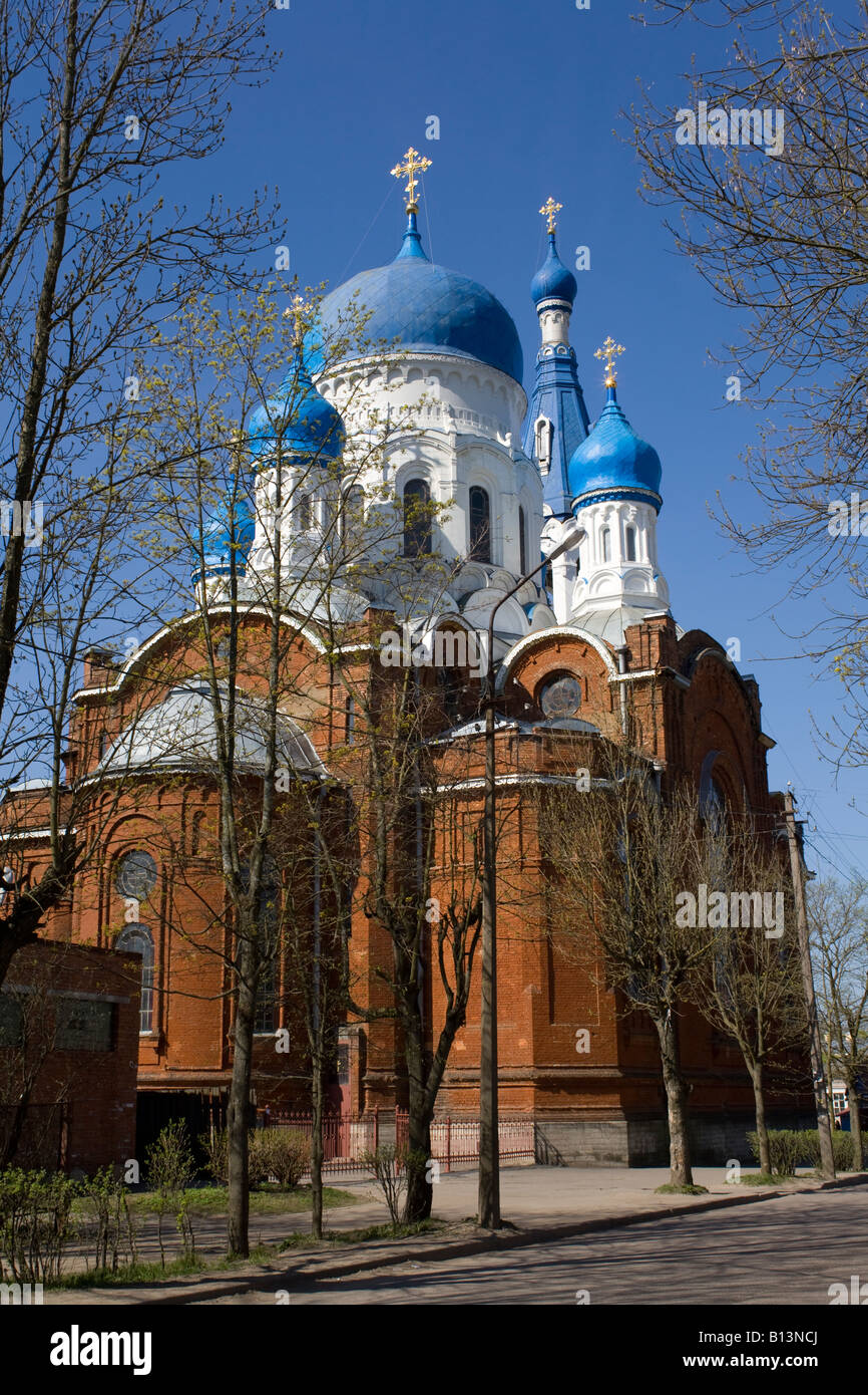 La cattedrale Pokrovskiy.Gatchina, regione di Leningrado, Russia. Foto Stock