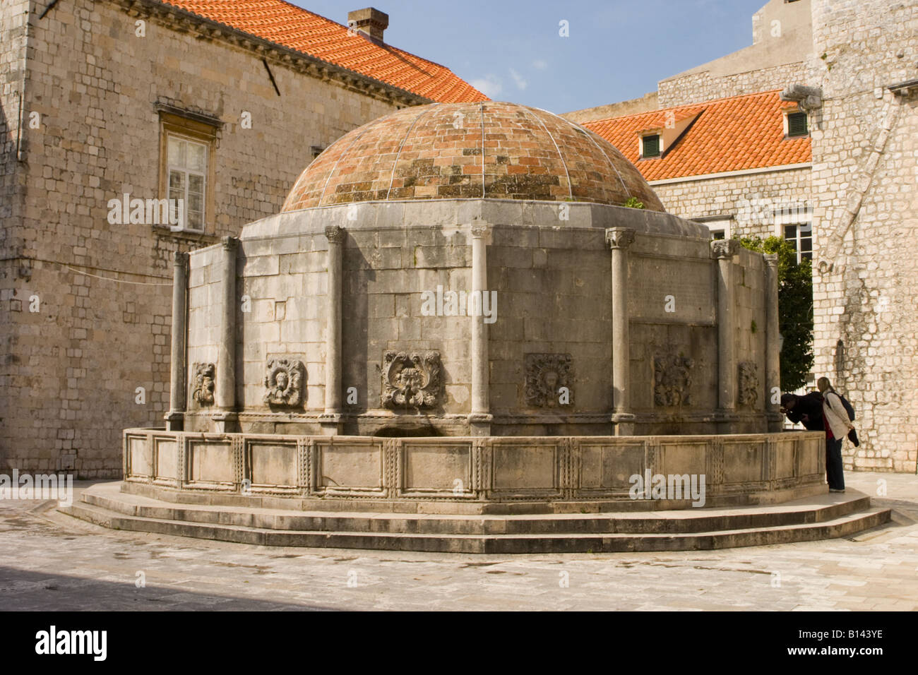Grande fontana Onofrio Dubrovnik Città Vecchia Croazia Foto Stock