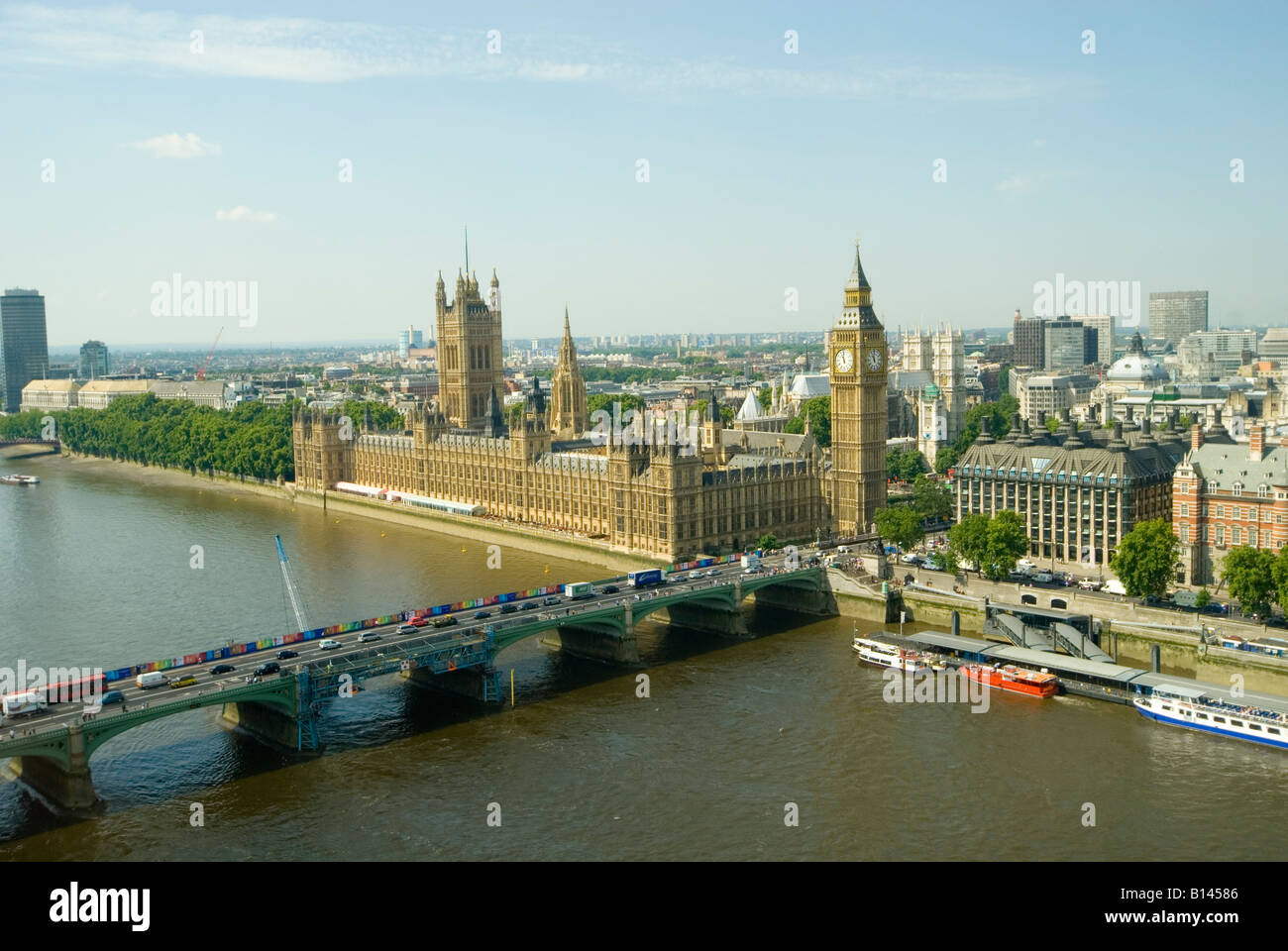 Antenna di Casa del Parlamento, London, Regno Unito Foto Stock