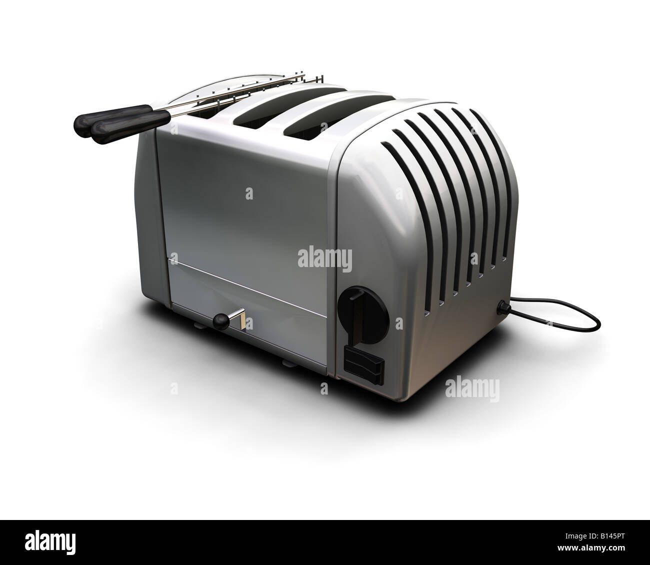 3D render di un contemporaneo tostapane Foto Stock