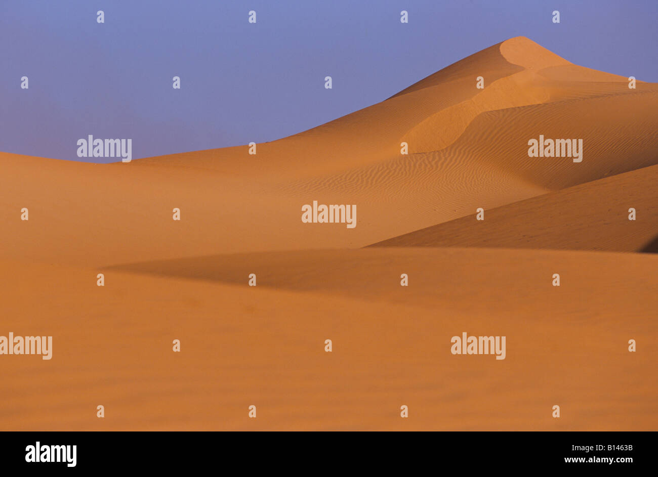 Le dune di sabbia del deserto del Sahara, Mauritania Foto Stock