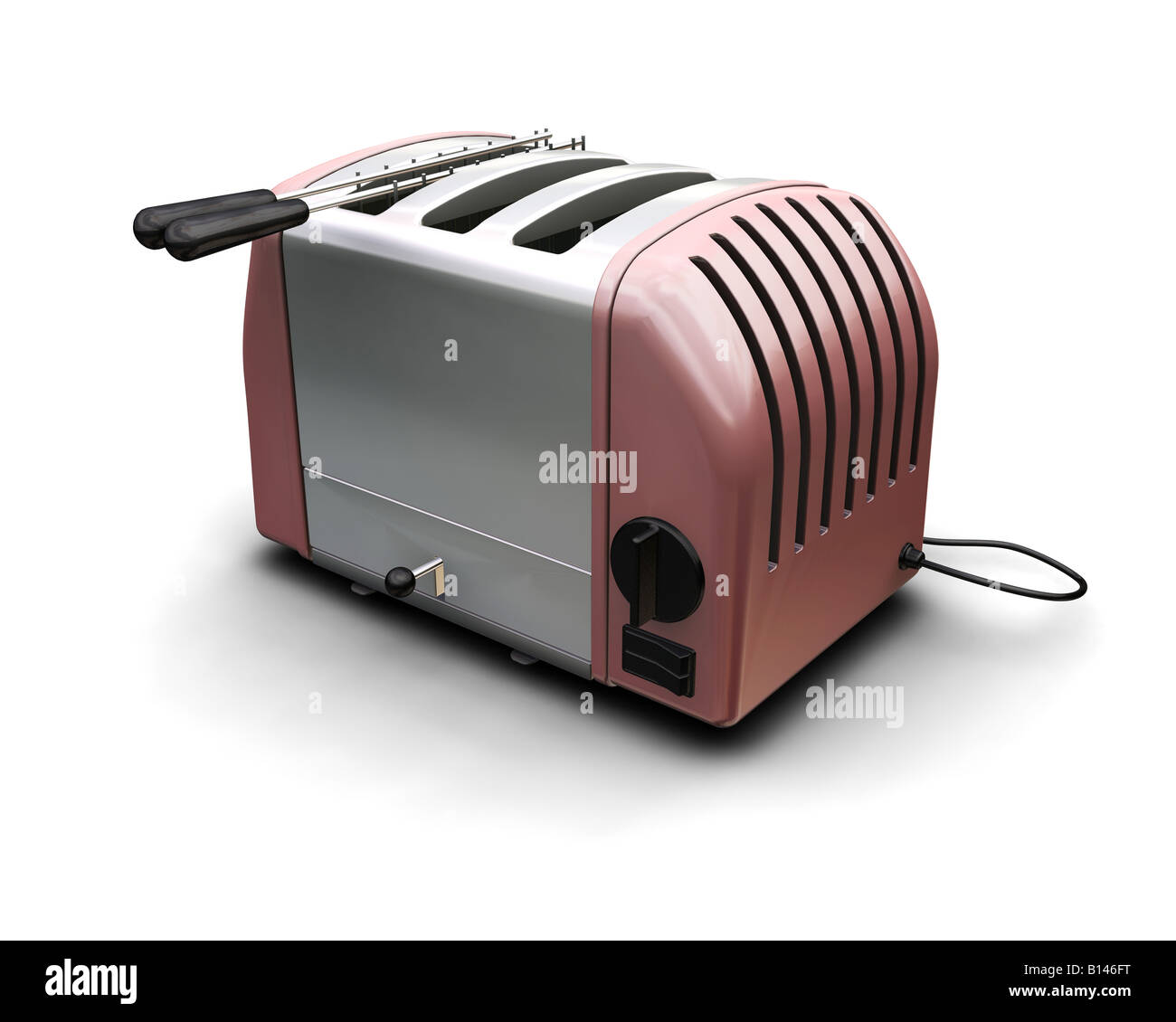 3D render di un contemporaneo tostapane Foto Stock