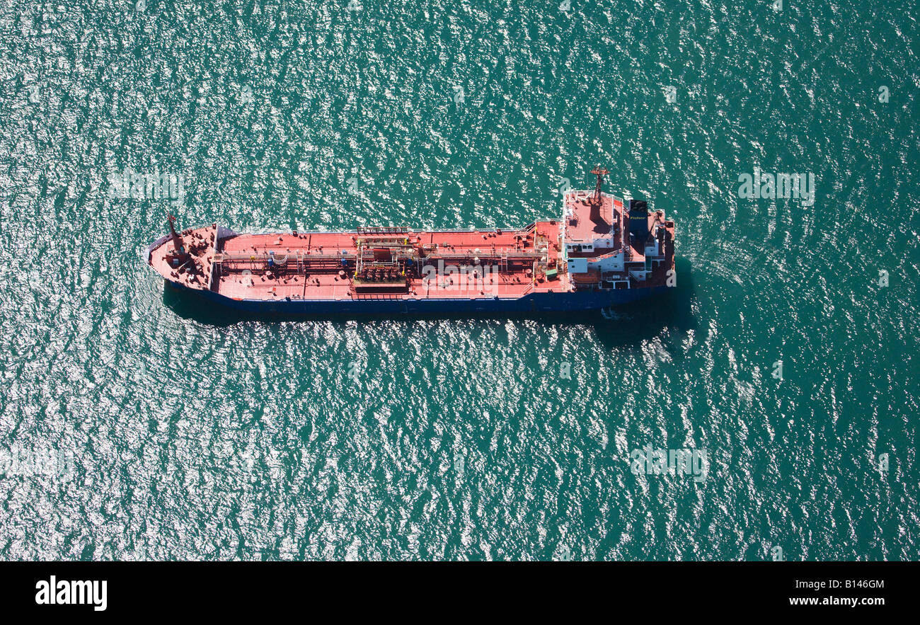Un olio / petroliera di gas di proprietà della società di Fisher. Canale Inglese. Regno Unito Foto Stock