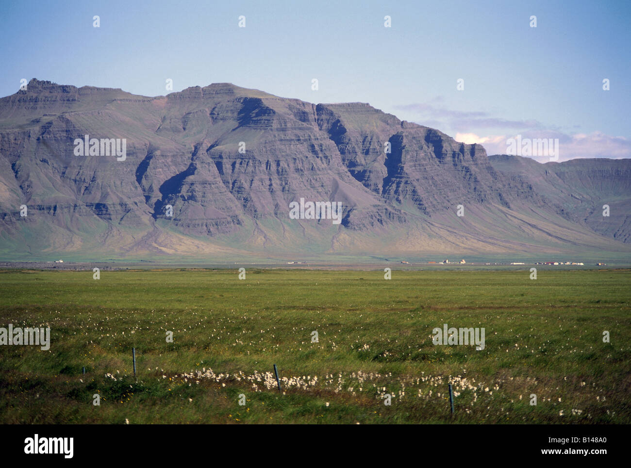 Geografia / viaggi, Islanda, paesaggi, penisola Snaefellsness, salici e la gamma della montagna vicino a Budir, Additional-Rights-Clearance-Info-Not-Available Foto Stock