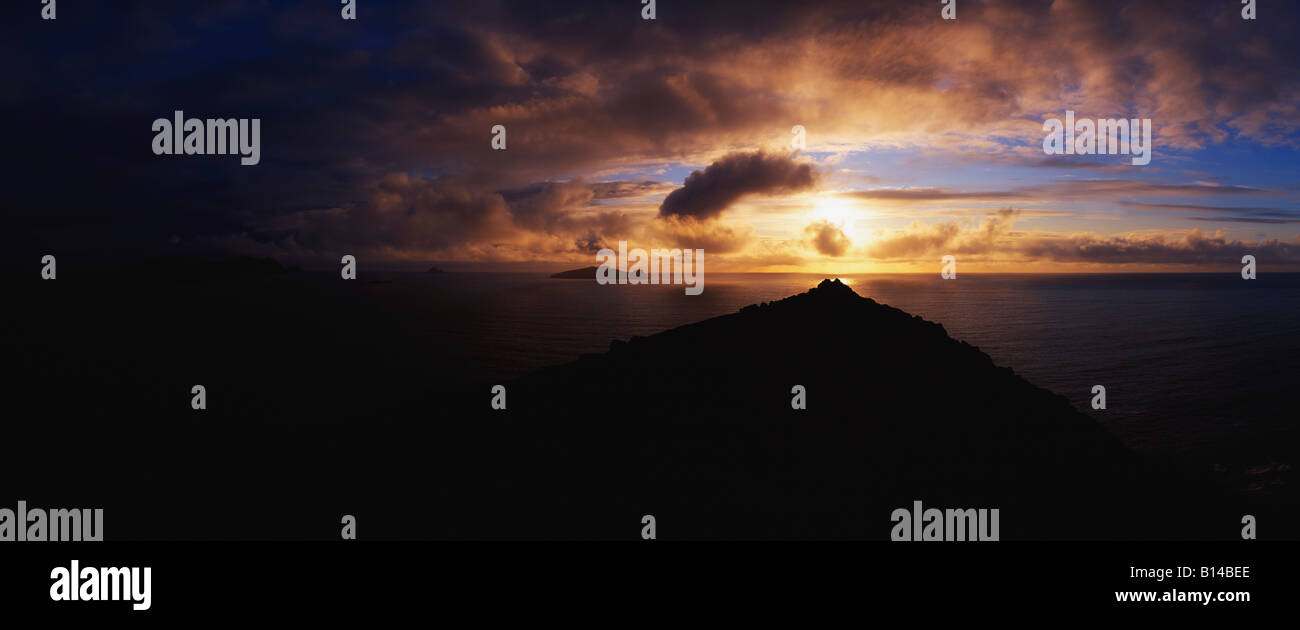 Sleeping Vescovo, Blasket Island, Co. Kerry, Irlanda Foto Stock