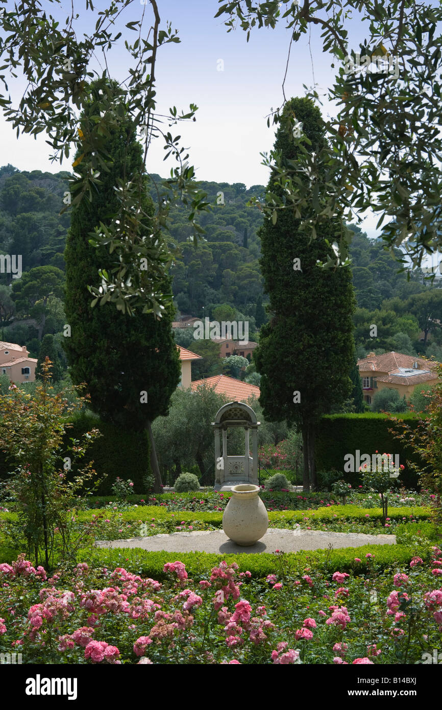Villa Ephrussi de Rothschild, Cap Ferrat, Francia. Foto Stock