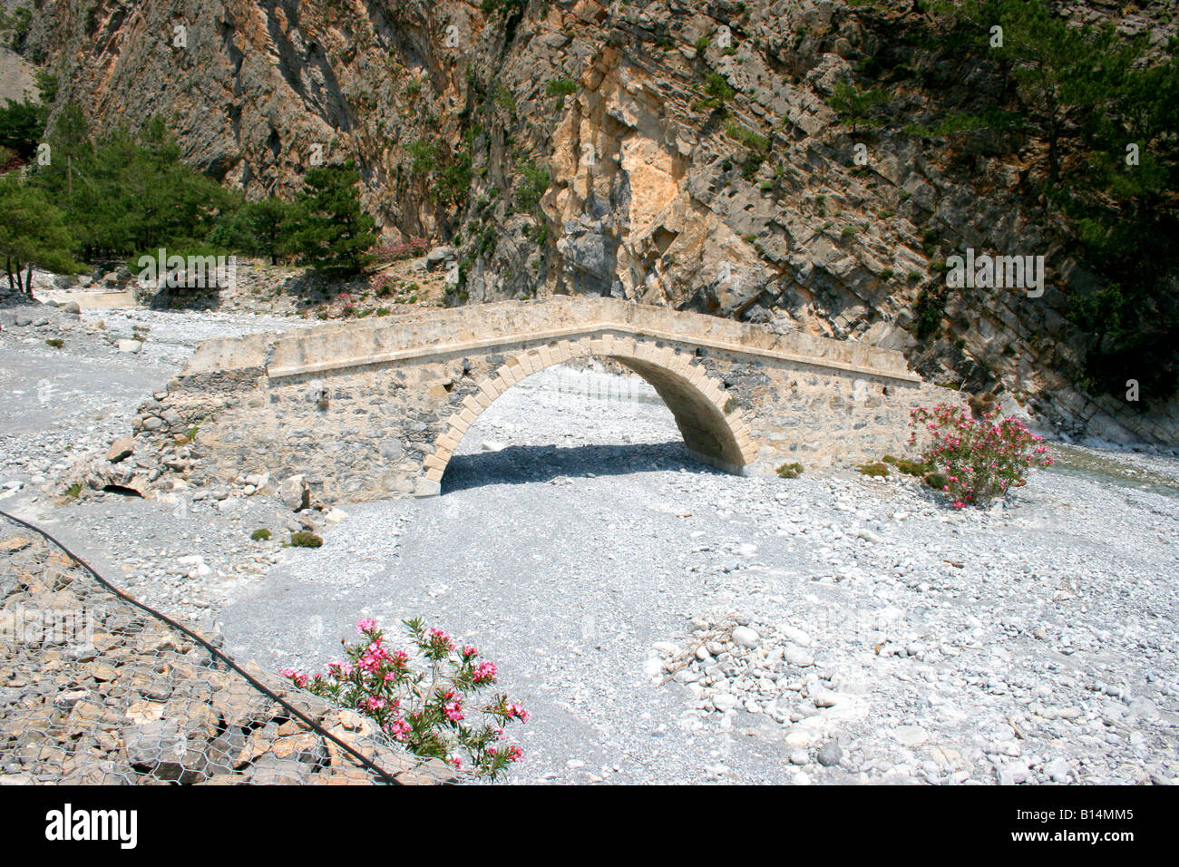 nessun ponte Foto Stock