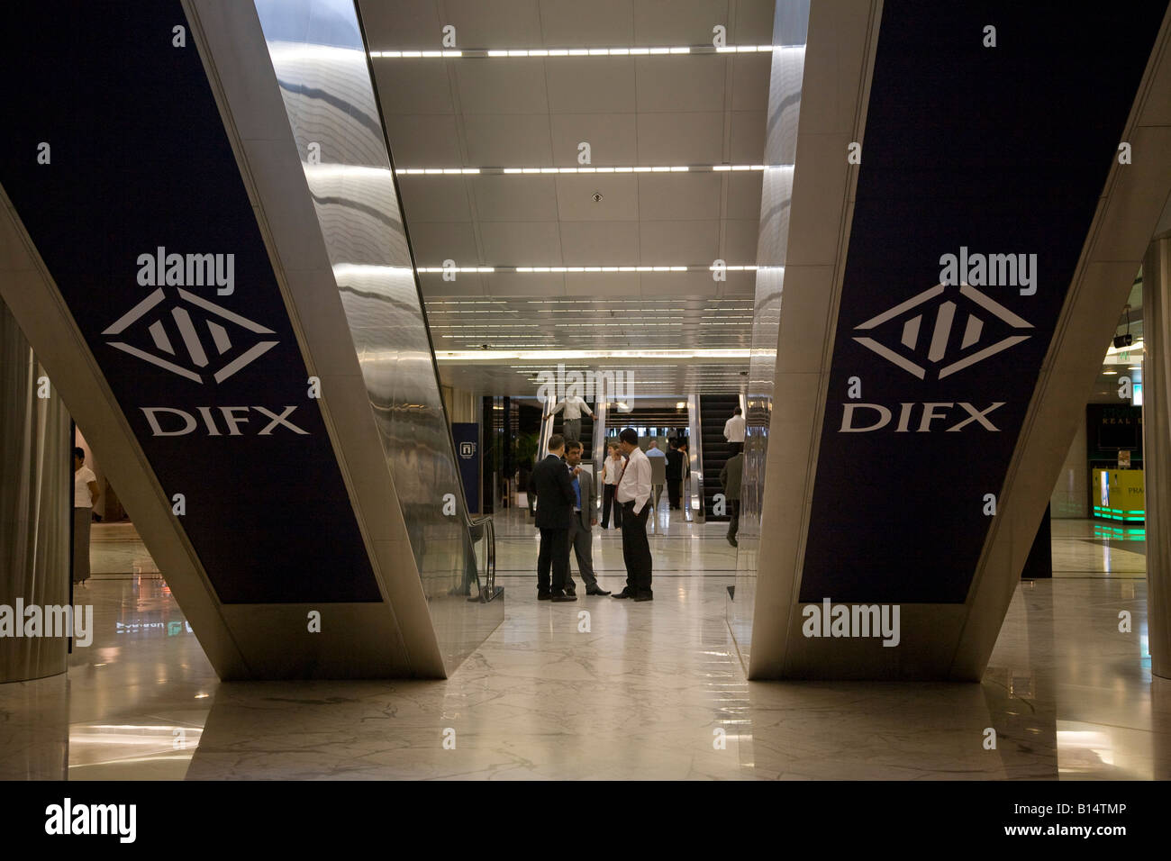 DIFX DUBAI INTERNATIONAL FINANCIAL EXCHANGE Foto Stock