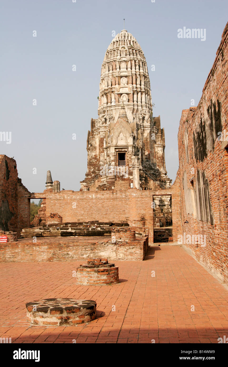 Wat Ratburana, Ayuthaya, Thailandia Foto Stock