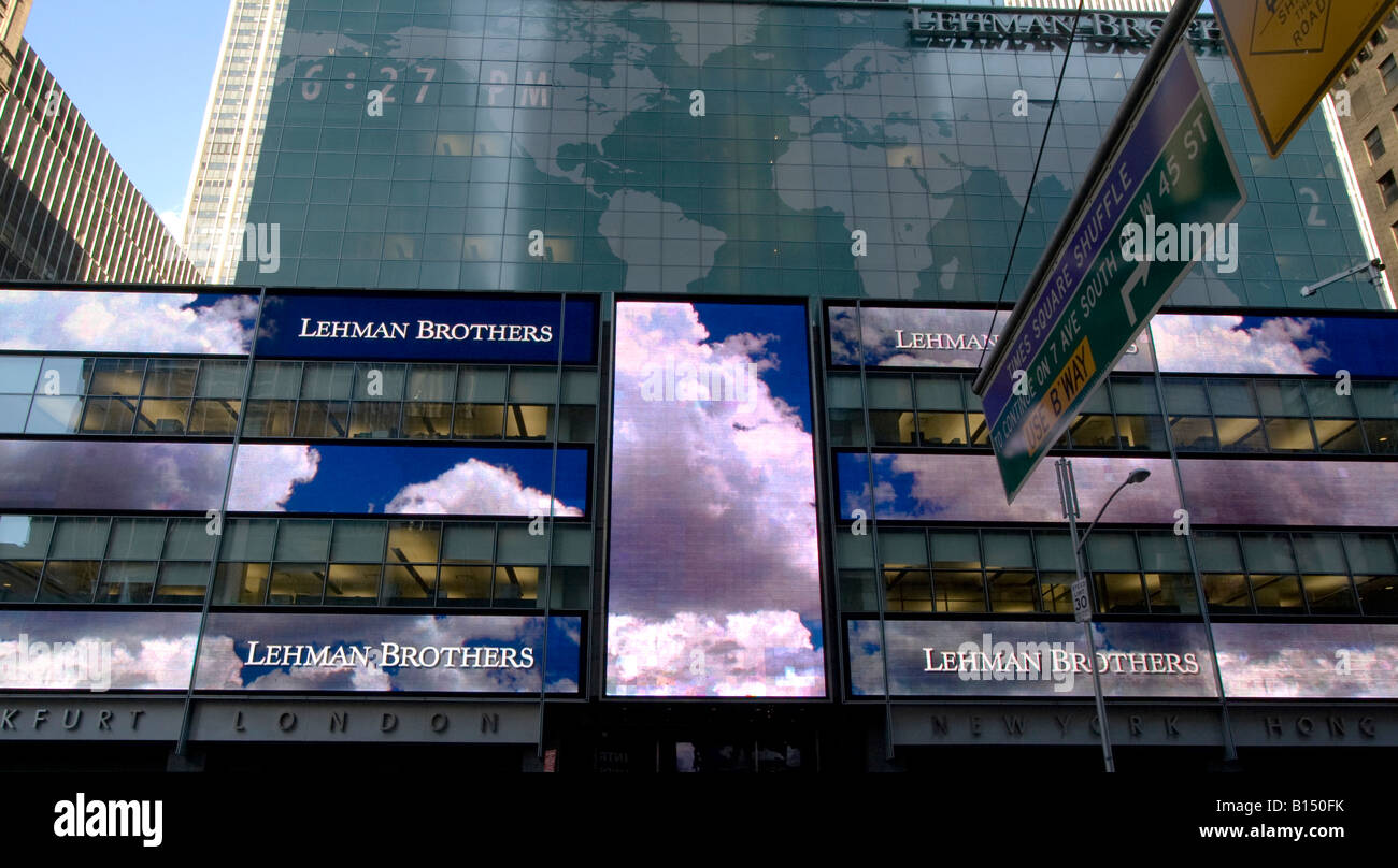 Lehman Brothers headquarters. Foto Stock