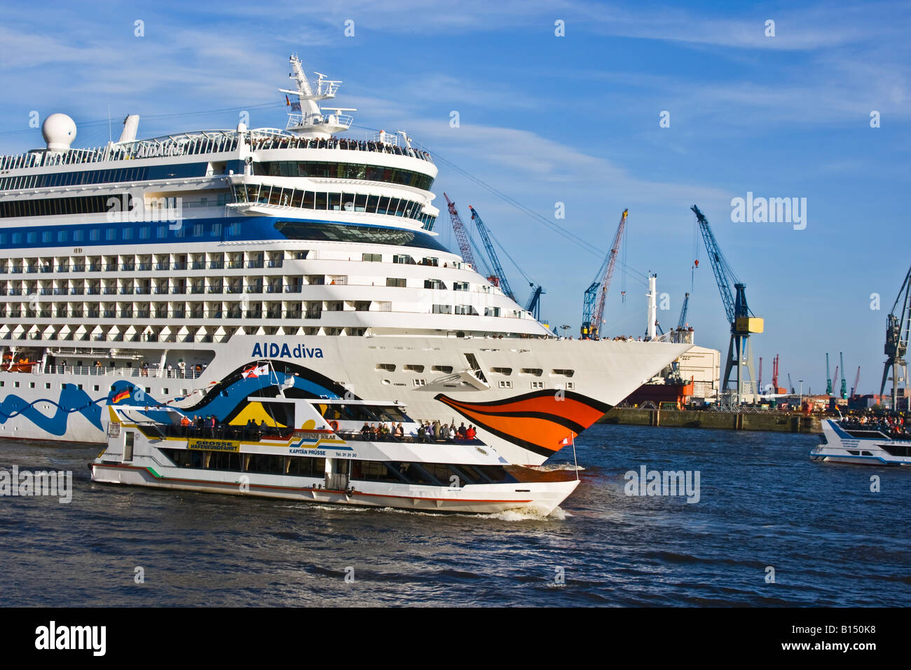 Aida Diva sul fiume Elba Foto Stock