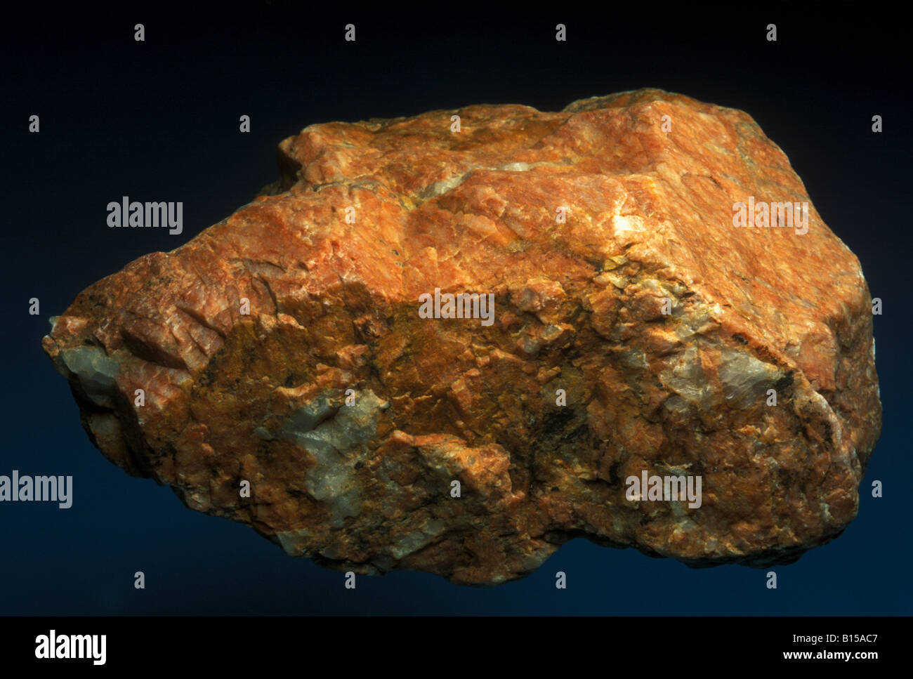 Di granito con feldspato e quarzo Foto Stock