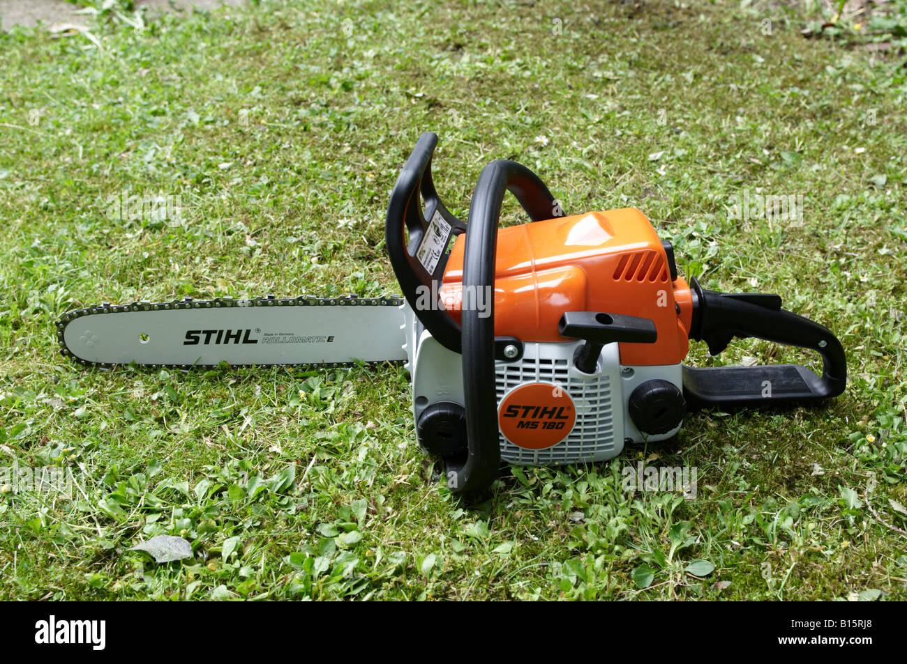 Stihl chainsaw Stihl MS 180 Foto stock - Alamy