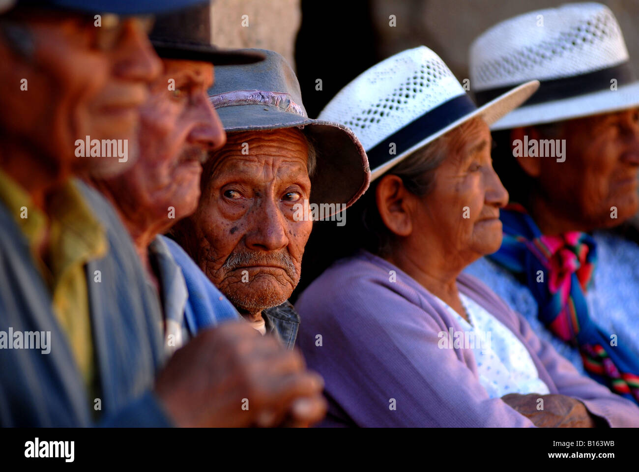 Indigineous popolo boliviano Foto Stock