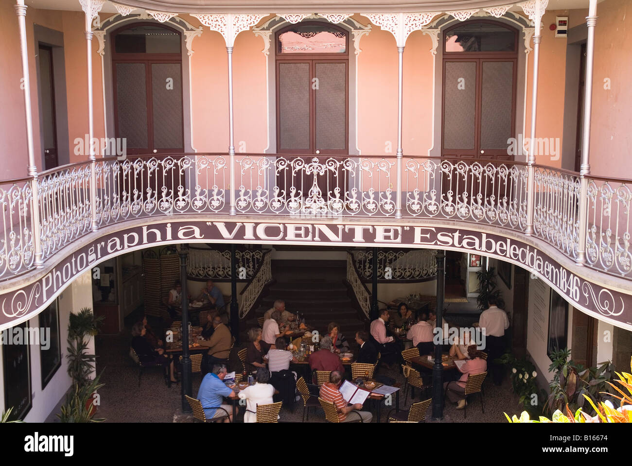 Dh Patio Funchal Madeira Museo della Fotografia Vicentes turistico e ristorante Foto Stock