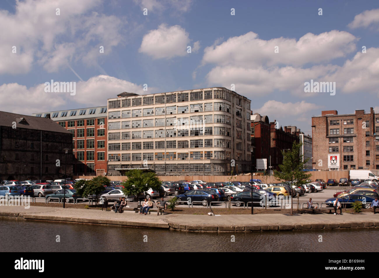 Sito di riqualificazione a Manchester REGNO UNITO Foto Stock