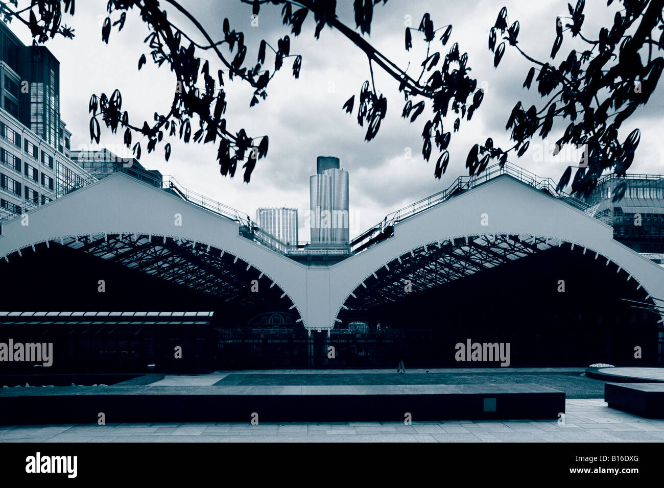Liverpool Street Stazione ferroviaria, Broadgate, Londra Foto Stock