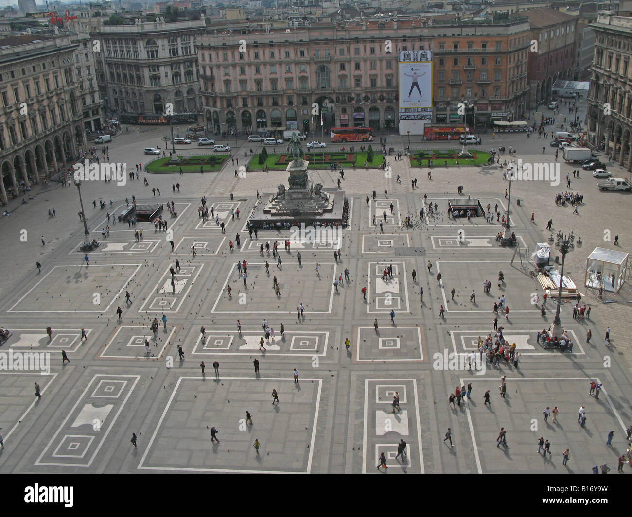 Piazza Duomo, Milano, Italia, UE Foto Stock