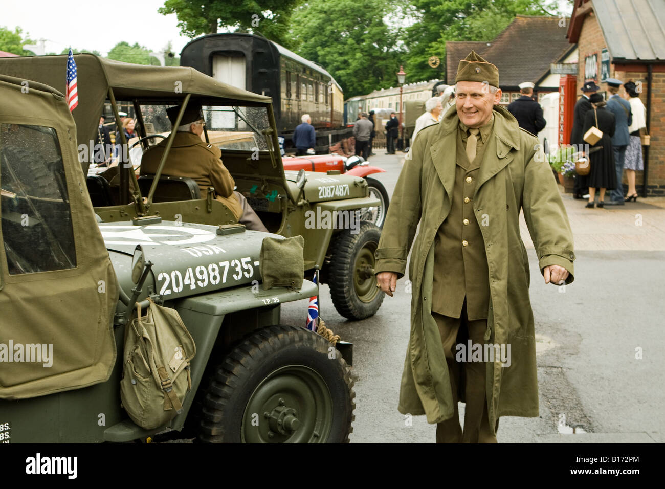 American GI Jeep solo uso editoriale Foto Stock