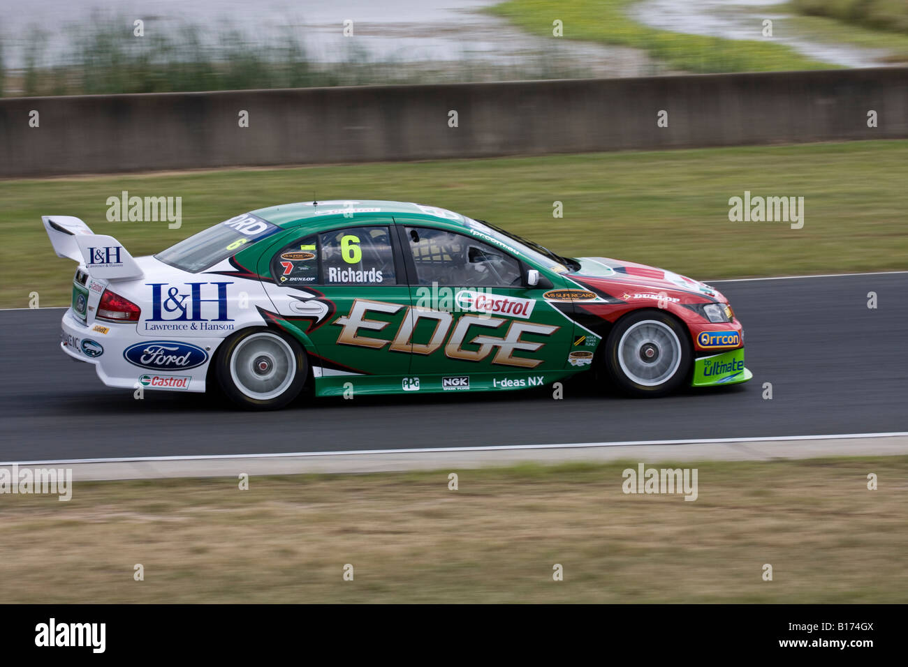 Il bordo Falcon a Eastern Creek in NSW, Australia Foto Stock