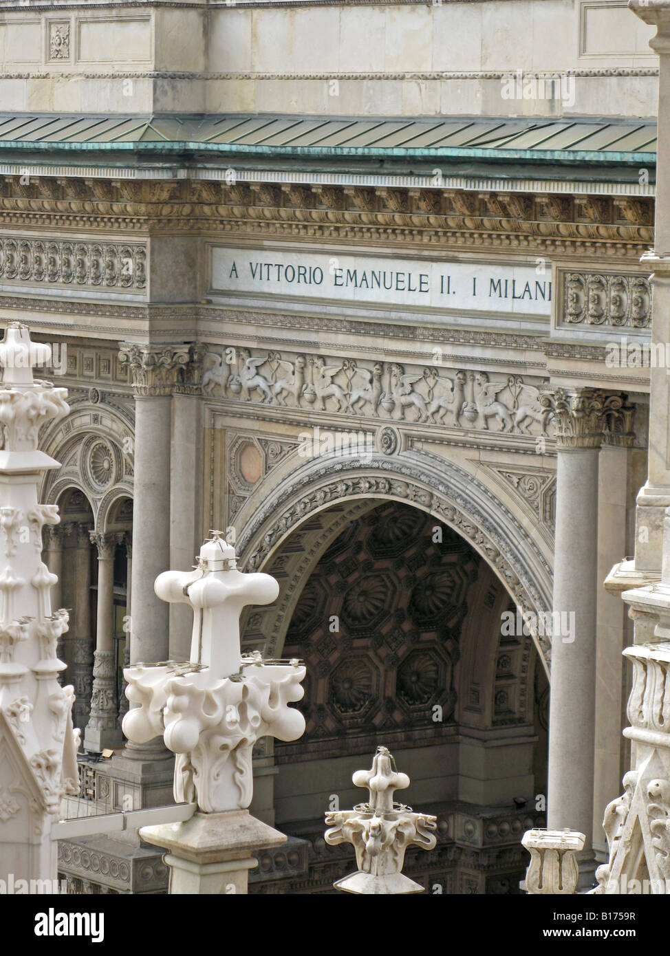 Galleria Vittorio Emanuele, Milano, Italia EU Foto Stock