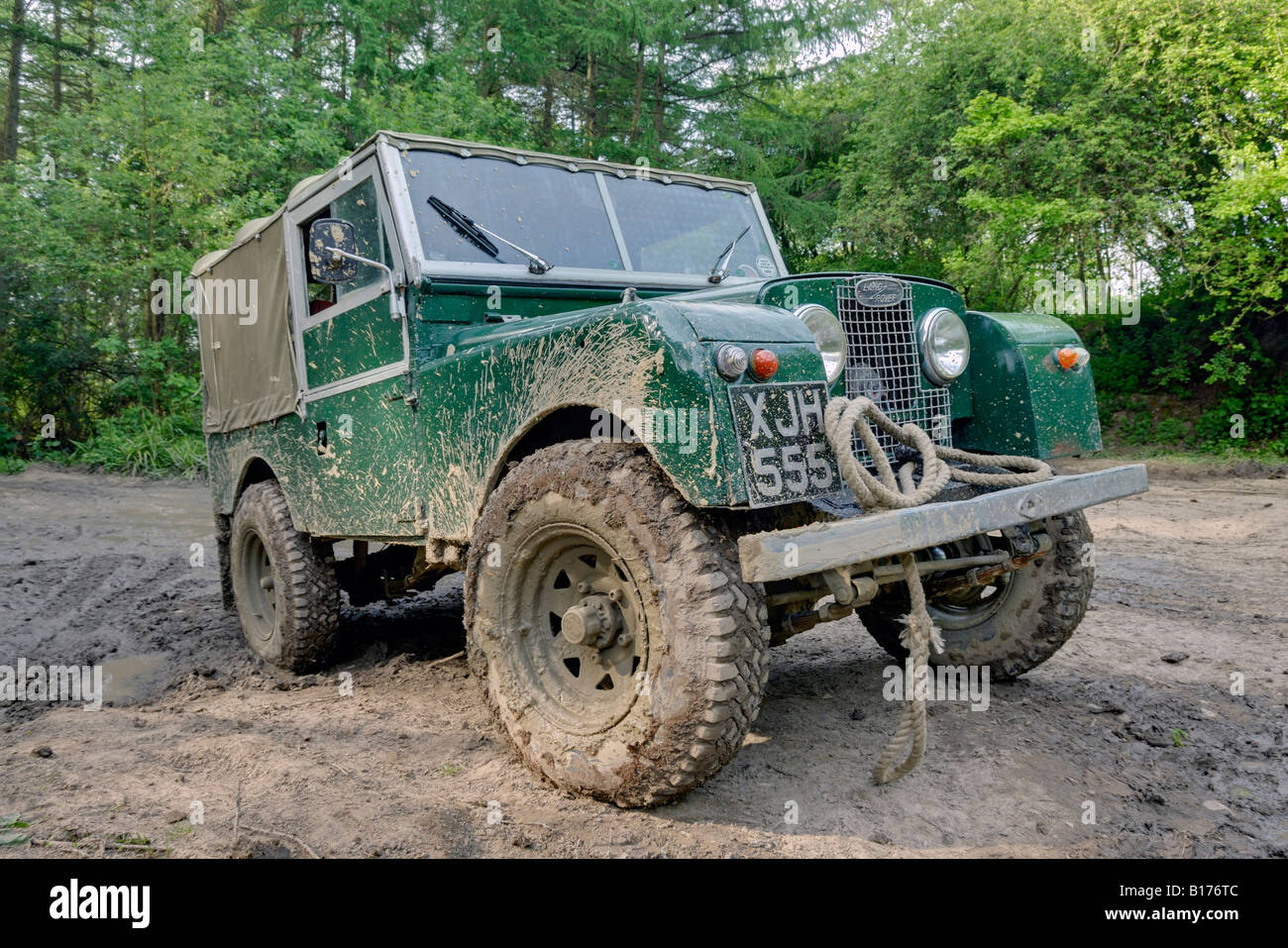 Land Rover Serie 1 86pollice al ALRC National 2008. Foto Stock