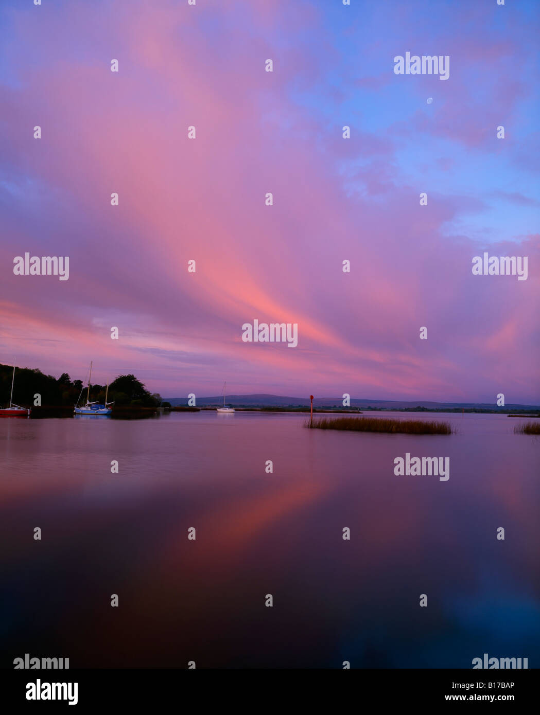 Kilgarvan Harbour, il Lough Derg, Co Tipperary, Irlanda Foto Stock