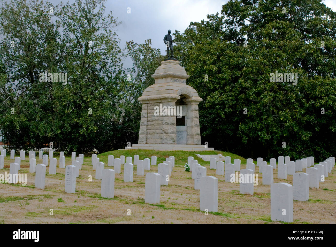 Andersonville epoca della Guerra Civile Nazionale cimitero militare in Macon County Georgia USA Foto Stock