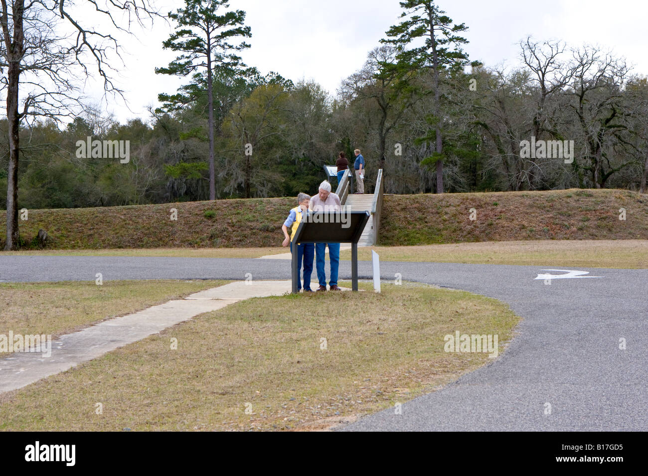 Mostra della Guerra civile americana di Andersonville, museo e sito storico Foto Stock