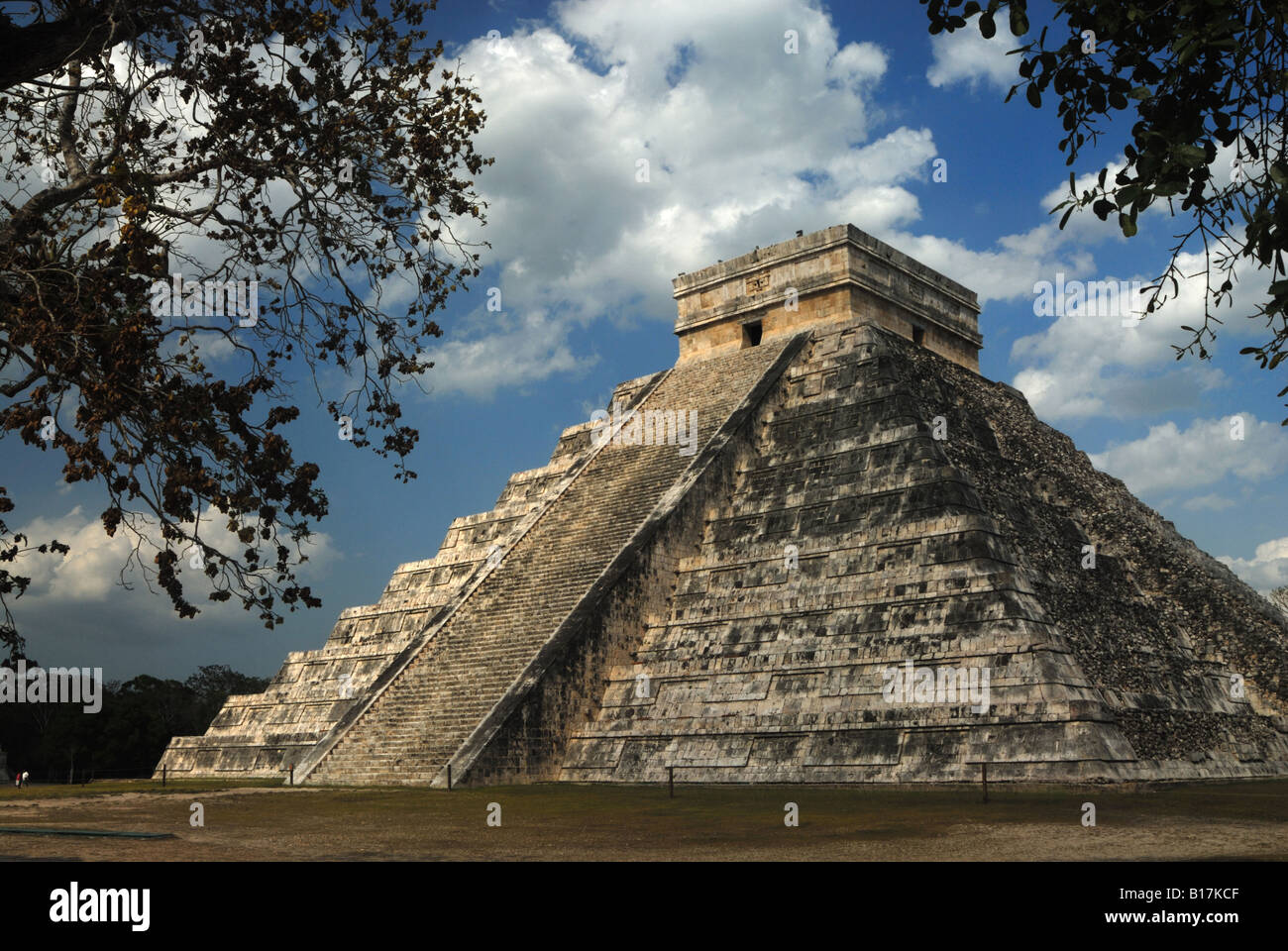 Il tempio Maya di Chitchen Itza, Messico Foto Stock