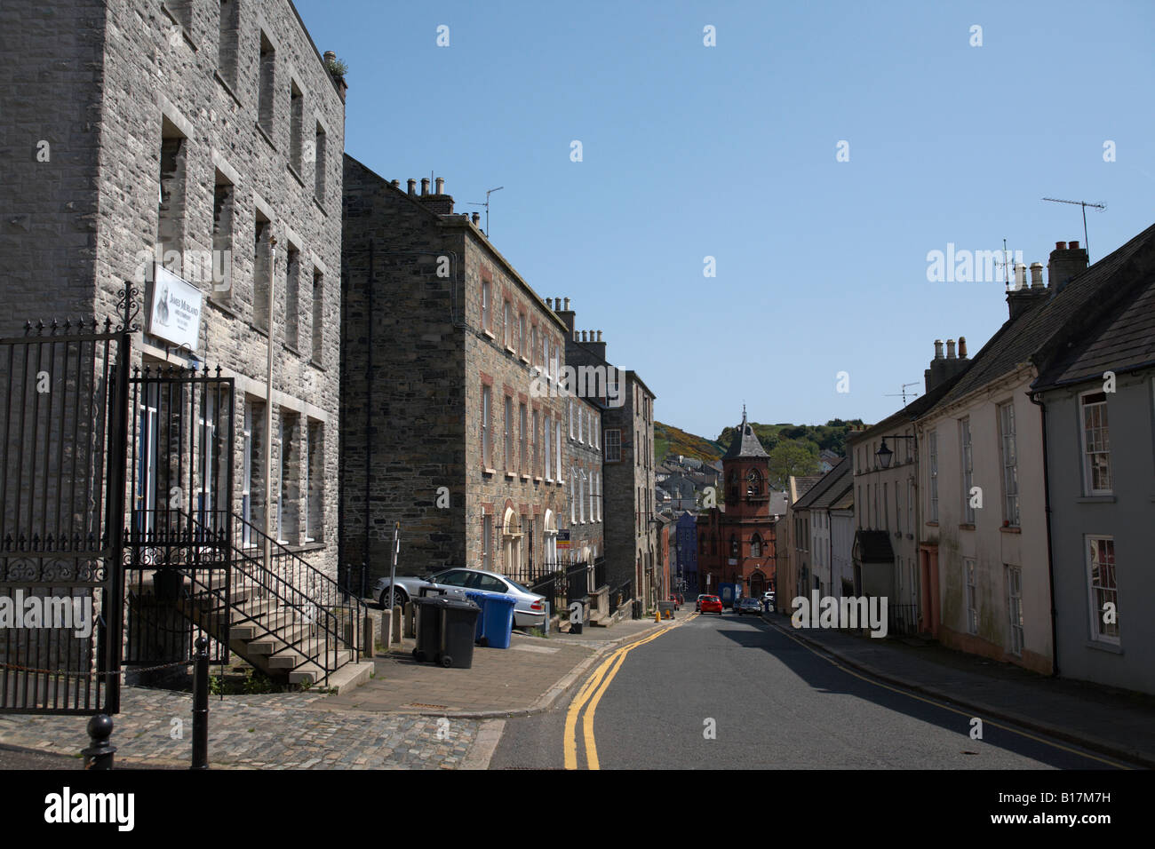 Case in stile georgiano in inglese street downpatrick contea di Down Irlanda del Nord Foto Stock